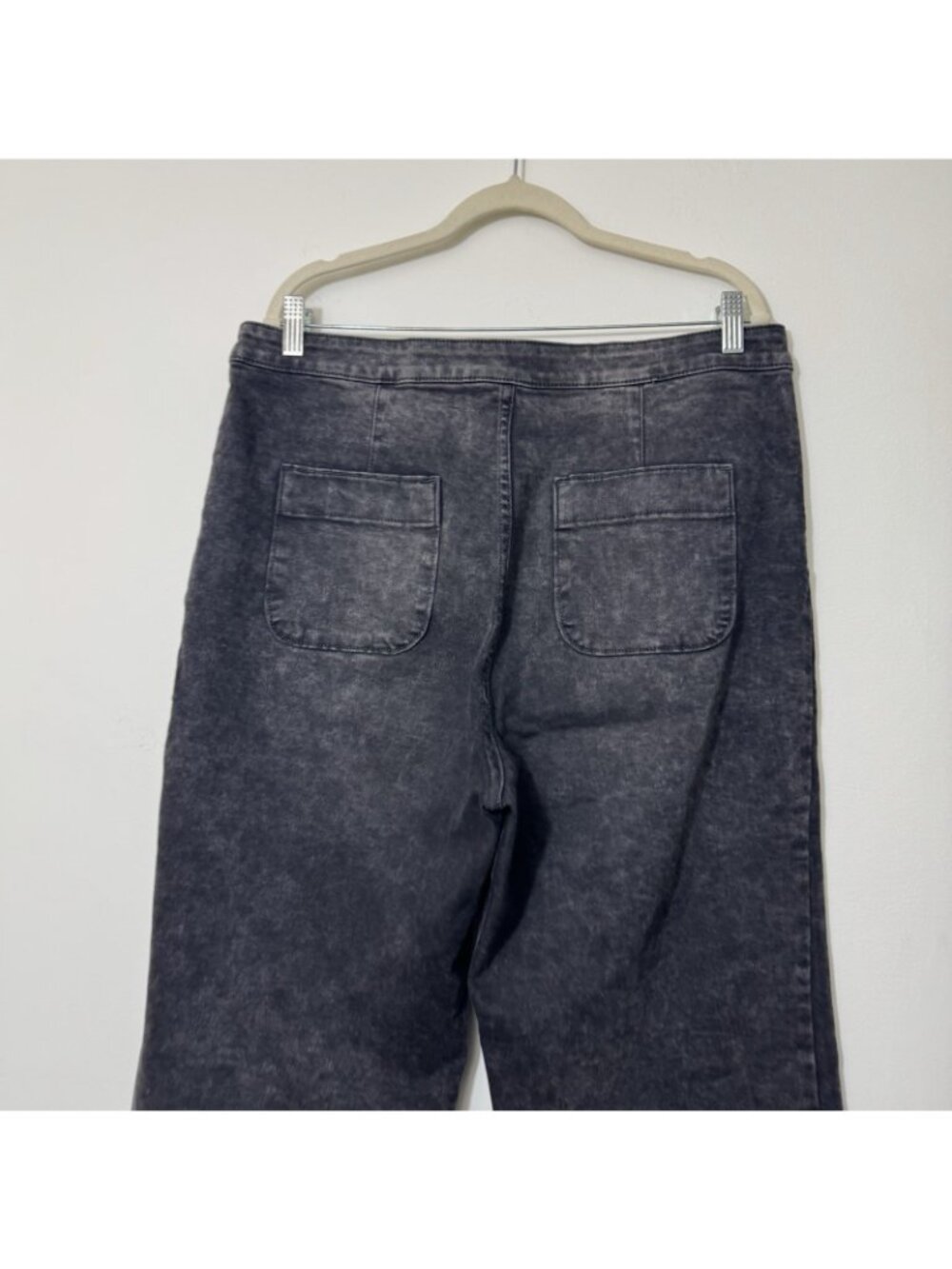 LC Lauren Conrad Super High Rise Trouser Jeans Women’s Size 16 Wide Leg Stretch - Picture 5 of 7